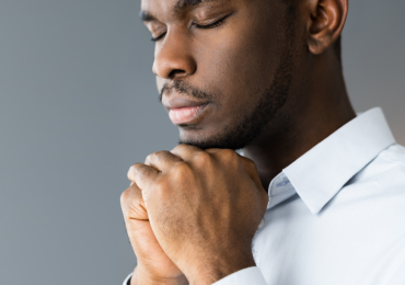 man praying