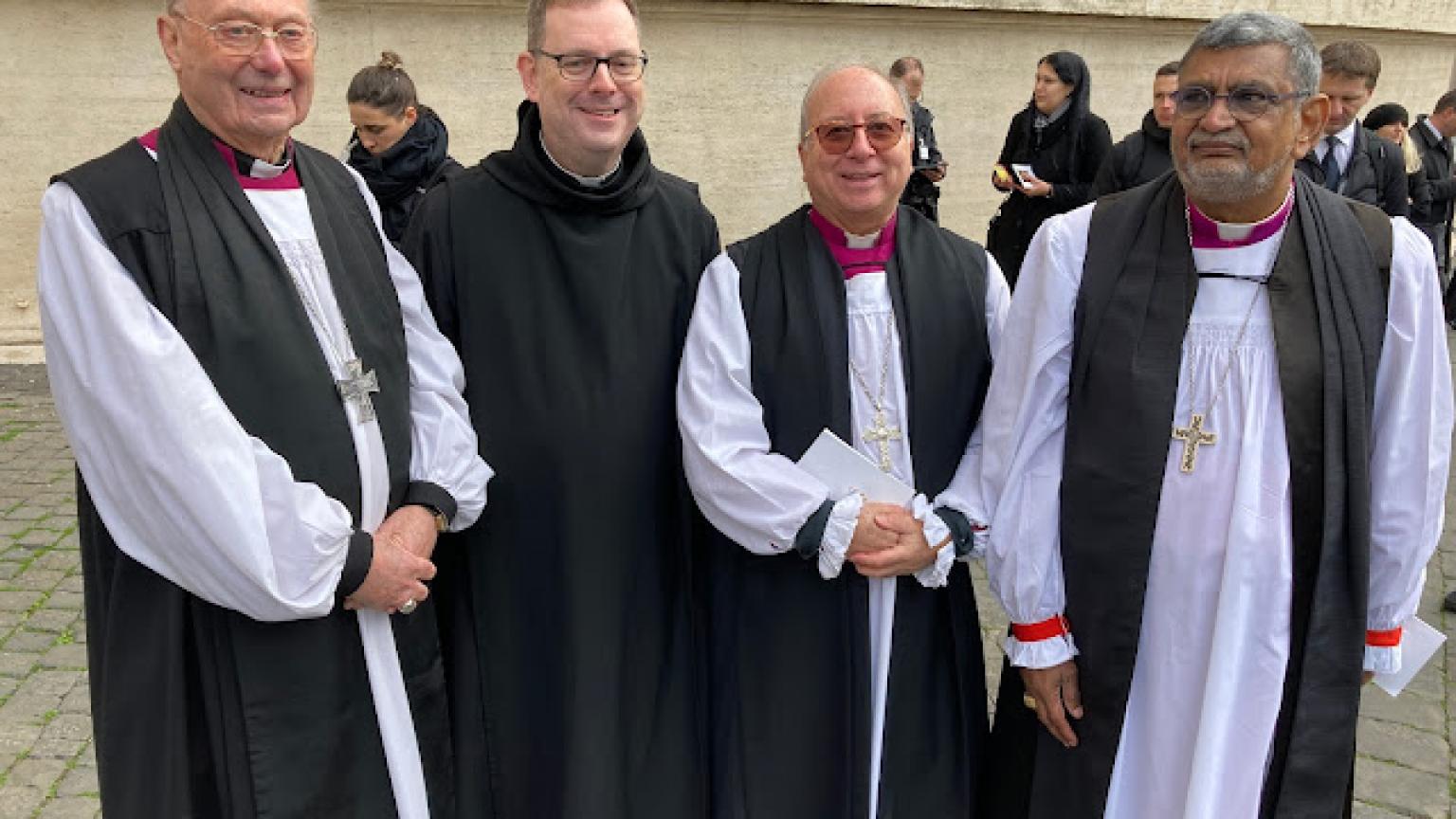 Bishop Hill, Fr Martin Browne OSB (the Vatican's man for Anglican relations) and Archbishop Ernest