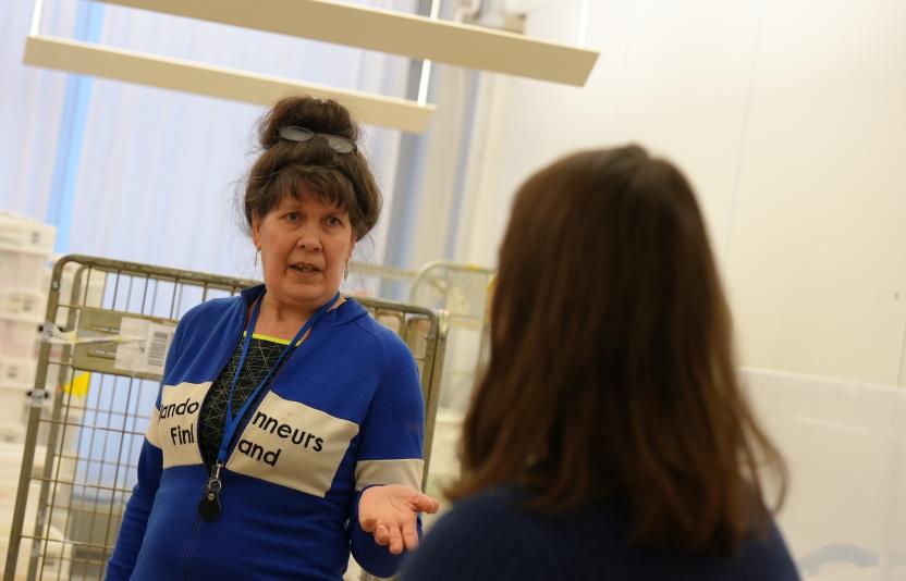 A photo of volunteer coordinator Ava.