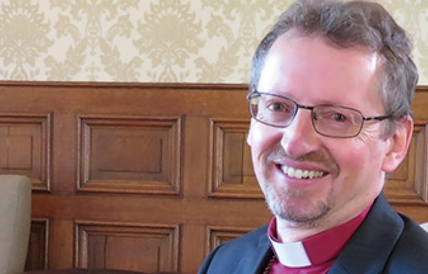 A close up of Bishop Robert.