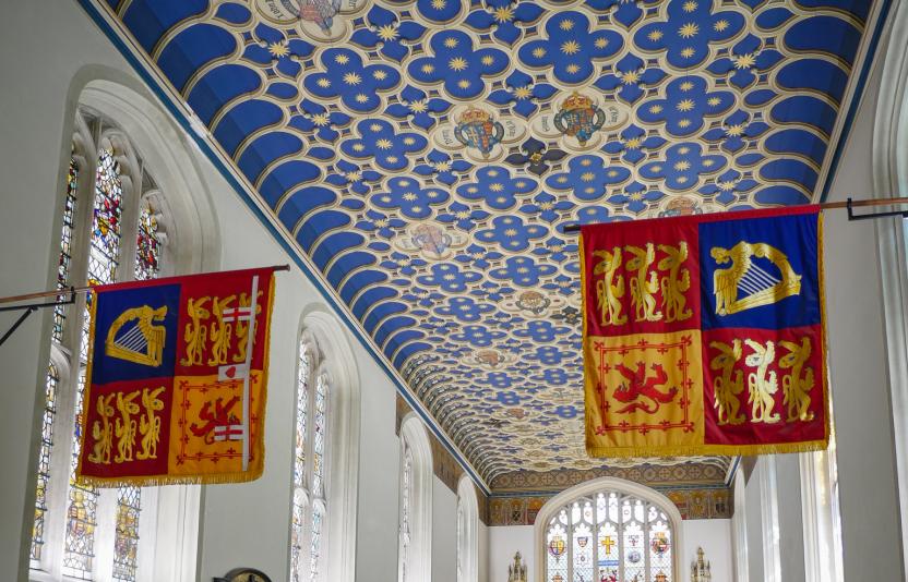 The ceiling of the Chapel of Savoy.