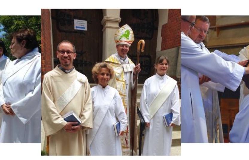 At Petertide services over the weekend, our Bishops ordained a new priest and four new deacons in services held in Holy Trinity pro-Cathedral, Brussels and the Anglican Church of St Thomas the Apostle, Crete.