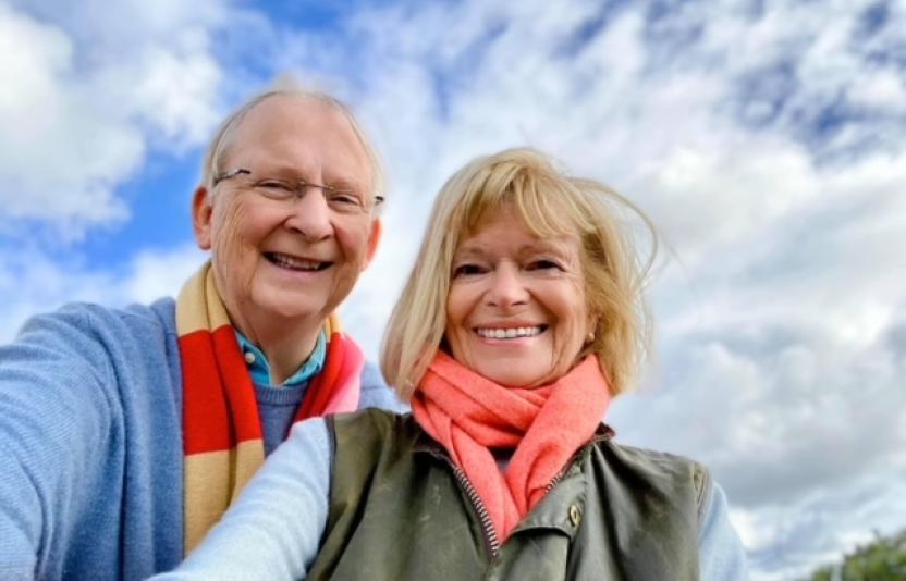 A photo of Tricia and Chris Wells.