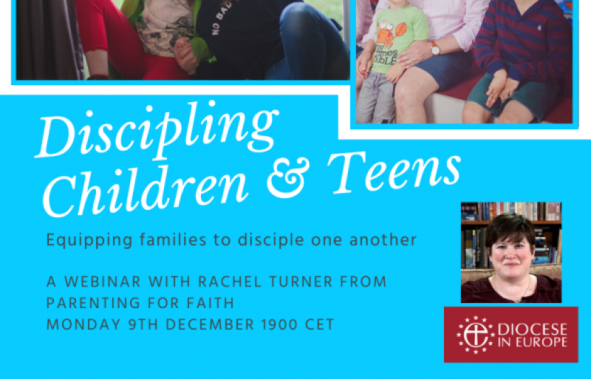 Discipling children and teens poster.