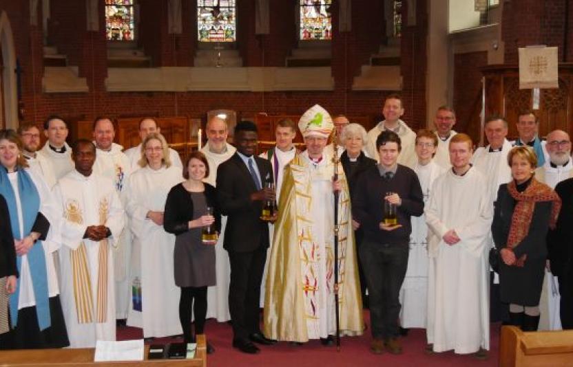 Ordained clergy, Readers, CEMES students and their mentors gathered at Holy Trinity Brussels.