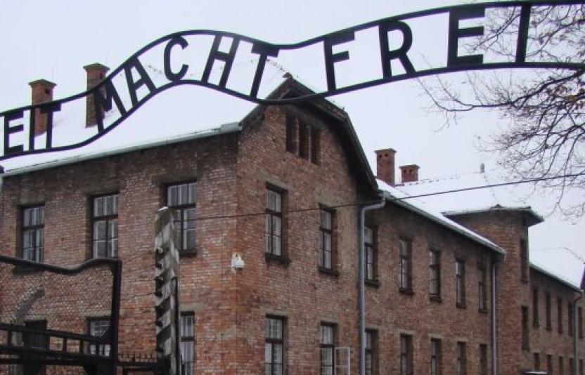 The gates of Aushwitz.