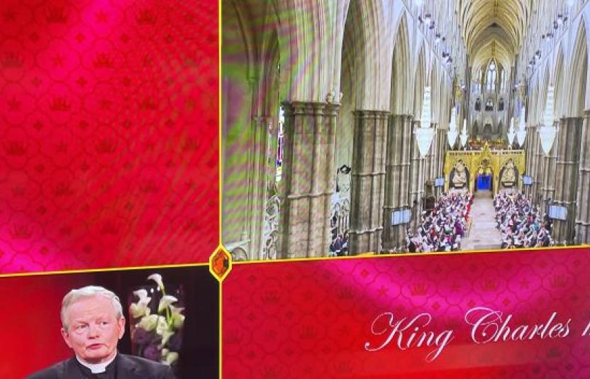 A broadcast of King Charles Coronation.