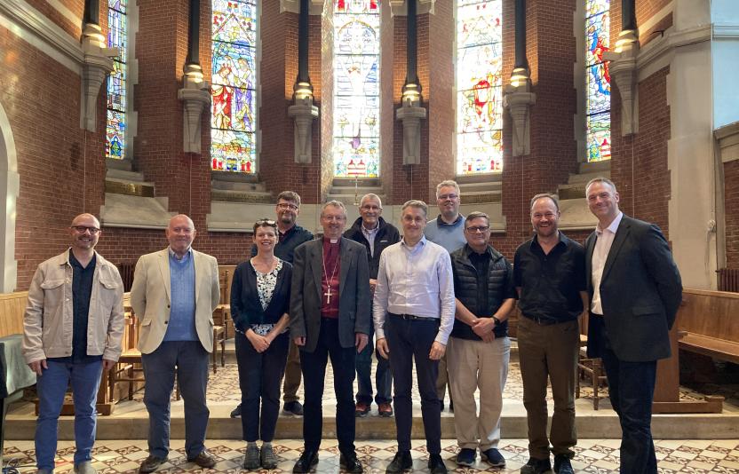 Area Deans in the front of Holy Trinity Brussels