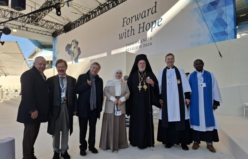 Religious leaders at the Papal visit  