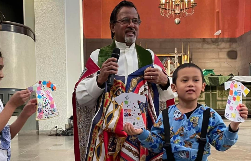 chaplain and boy