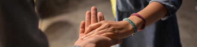people holding hands