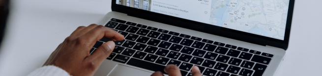hands laptop