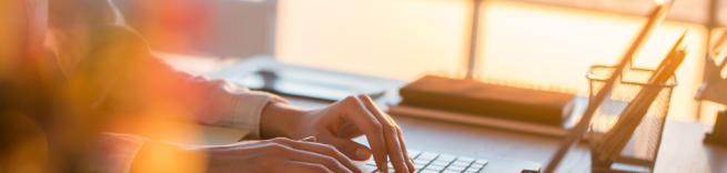 fingers on a keyboard