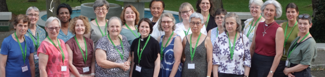 A row of female chaplains