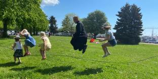 Children playing in Helsinki.