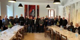 The Roman Catholic Archdiocese of Palermo sharing a meal with Bishop David.