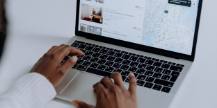 hands laptop