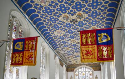 The ceiling of the Chapel of Savoy.