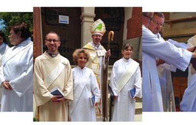 At Petertide services over the weekend, our Bishops ordained a new priest and four new deacons in services held in Holy Trinity pro-Cathedral, Brussels and the Anglican Church of St Thomas the Apostle, Crete.