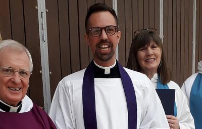 The Revd Louis Darrant post liscensing.