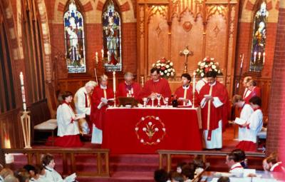  St Jude's Oakville, the concelebration with the Bishop following the ordination, as is the custom in the Canadian Church