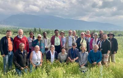group picture in field