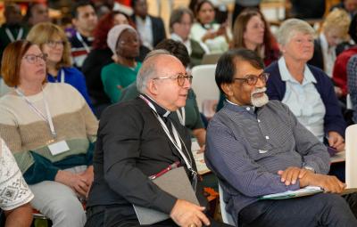 Bishop David and Archdeacon Leslie at the racial justice conference