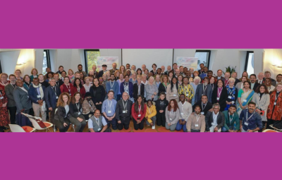 group shot of participants at a conference
