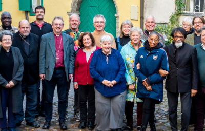 row of people archdeaconry synod tallin
