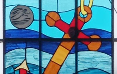 window at Holy Trinity Gibraltar
