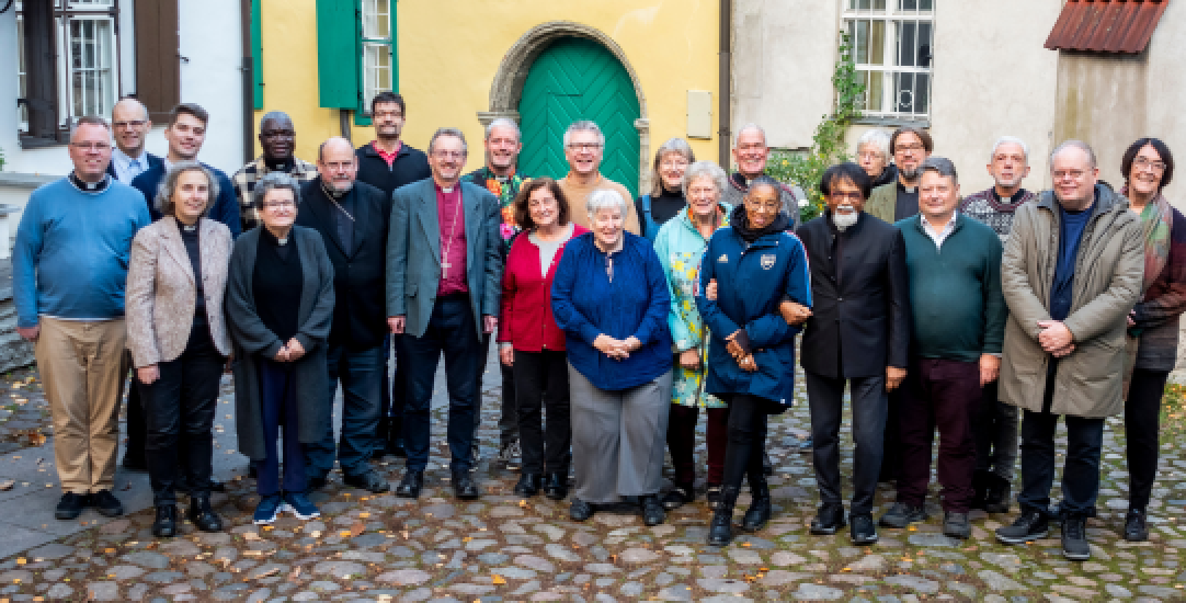 row of people archdeaconry synod tallin