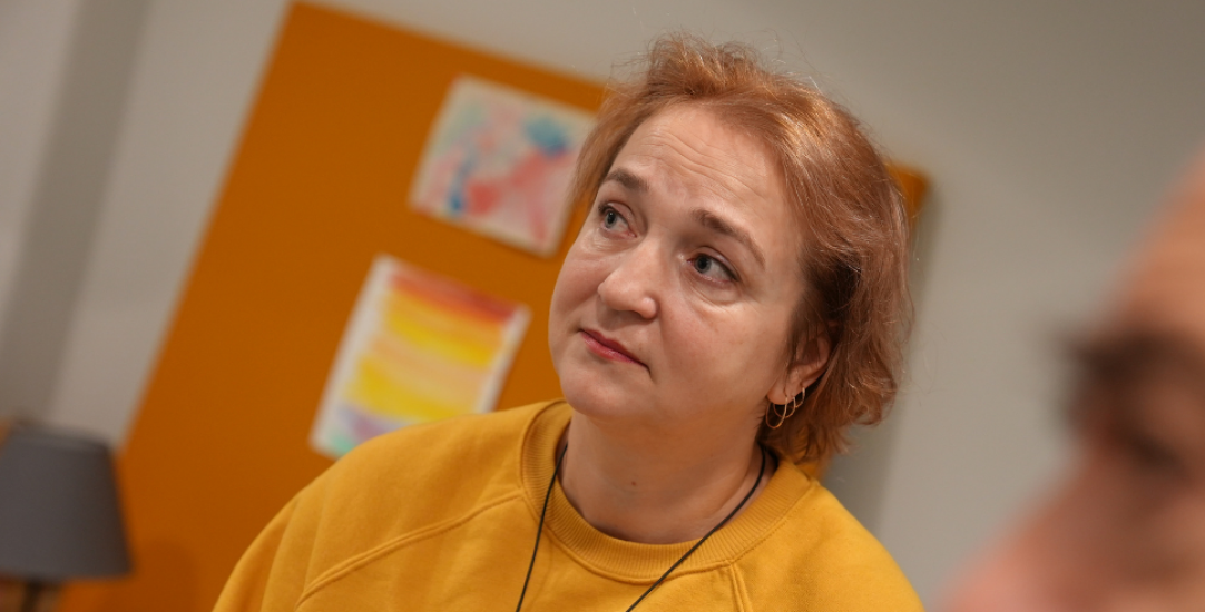 lady looking pensive